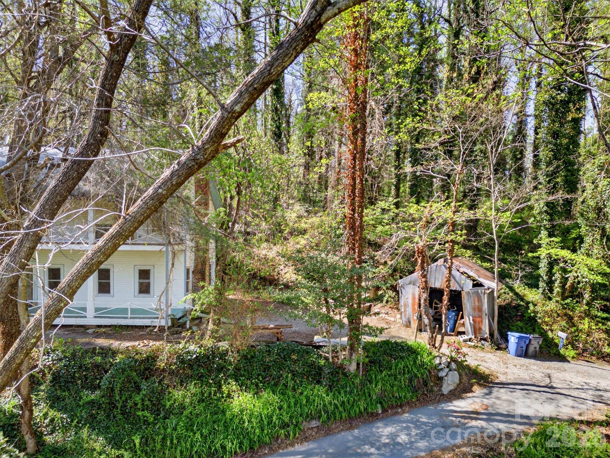 105 Poplar Street Saluda, NC 28773 - Photo 36 of 37 a house view with a tree in front of it