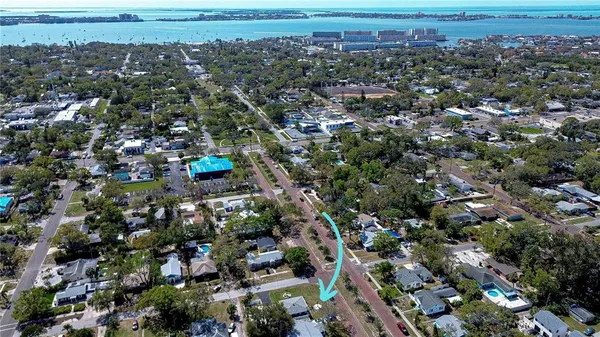 an aerial view of a city with lots of residential buildings