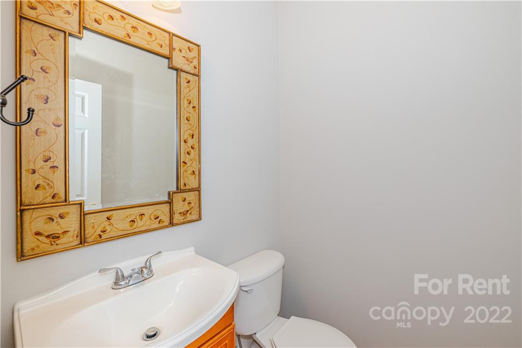 3329 Burnage Hall Road Harrisburg, NC 28075 - Photo 10 of 47 a bathroom with a sink a toilet and mirror