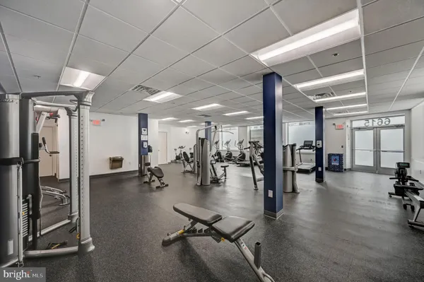 a view of a building with a street