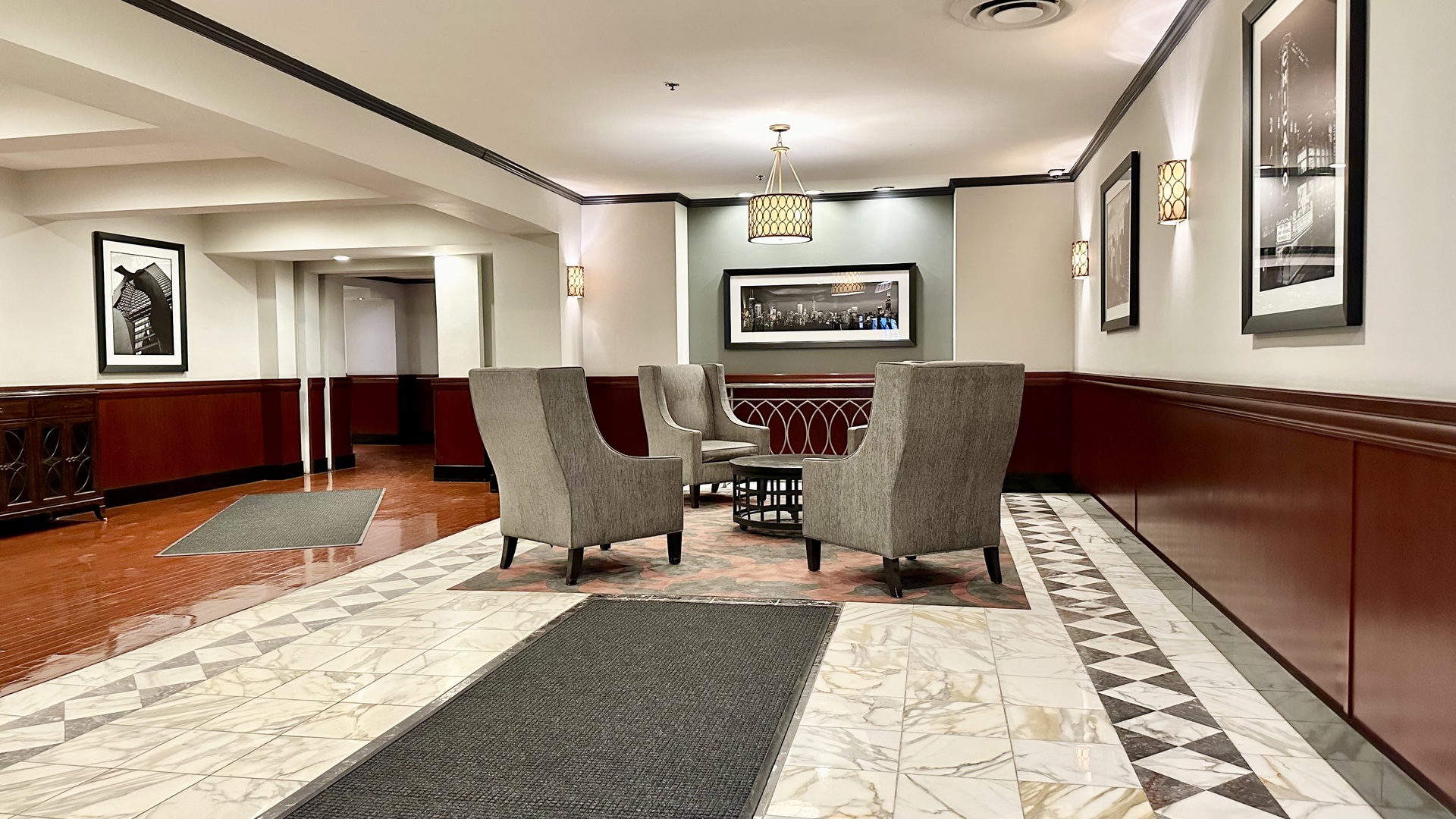 40 East 9th Street, Unit 402 Chicago, IL 60605 - Photo 2 of 24 a living room with furniture and a rug