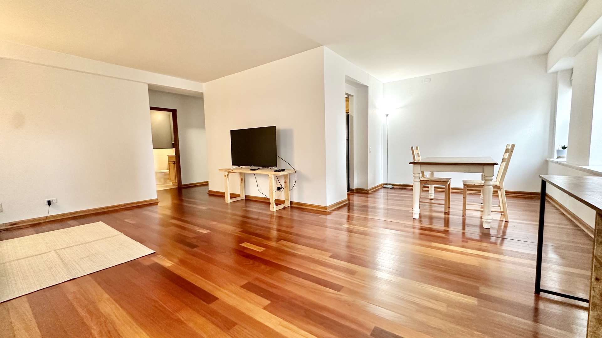 40 East 9th Street, Unit 402 Chicago, IL 60605 - Photo 6 of 24 a view of a livingroom with wooden floor and furniture