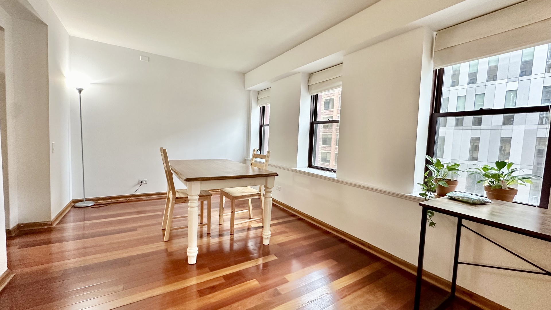 40 East 9th Street, Unit 402 Chicago, IL 60605 - Photo 7 of 24 a view of a dining room with furniture window and wooden floor