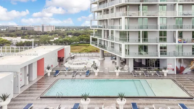 a view of a city with tall buildings