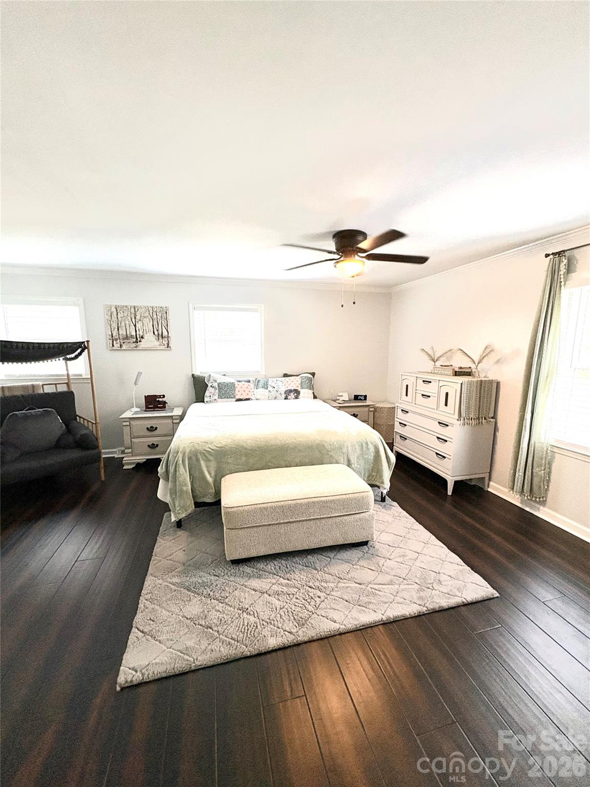 109 Churchill Road Dallas, NC 28034 - Photo 12 of 40 a bedroom with a bed and a night stand