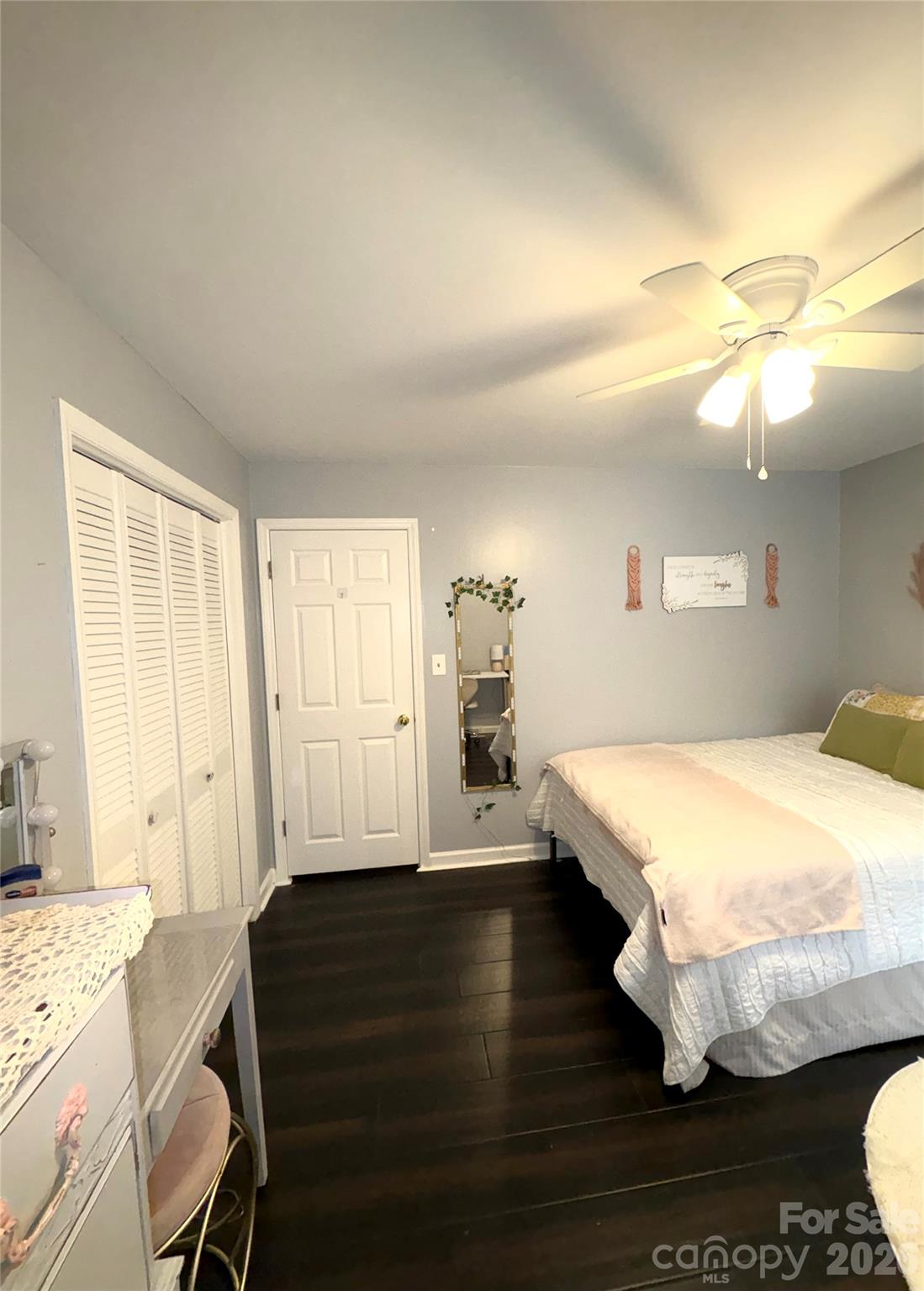 109 Churchill Road Dallas, NC 28034 - Photo 17 of 40 a bedroom with a bed and wooden floor