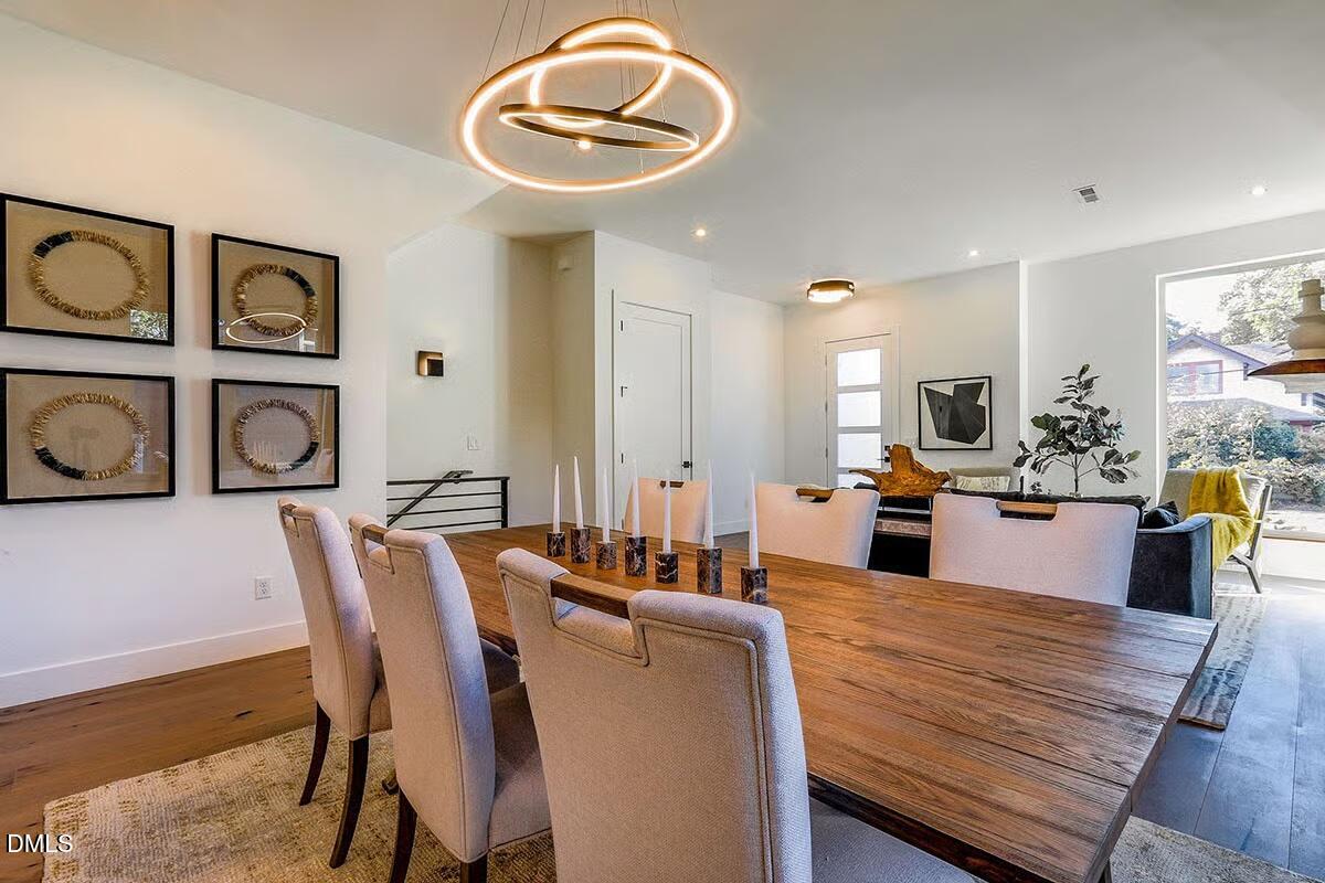 804 Cotton Place, Unit 102 Raleigh, NC 27601 - Photo 3 of 15 a large kitchen with a table and chairs