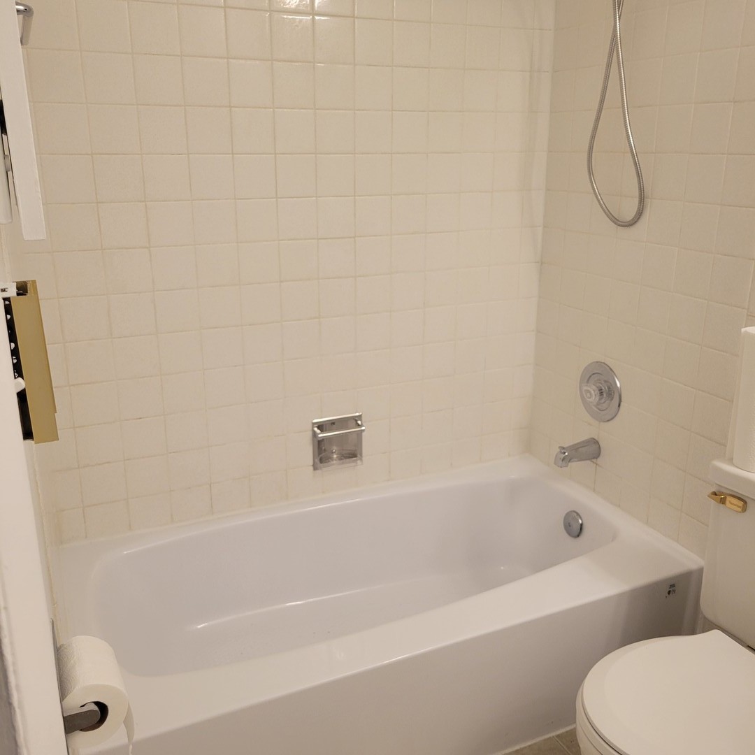 850 East Old Willow Road, Unit 218 Prospect Heights, IL 60070 - Photo 11 of 11 a bathroom with a bath tub with a shower