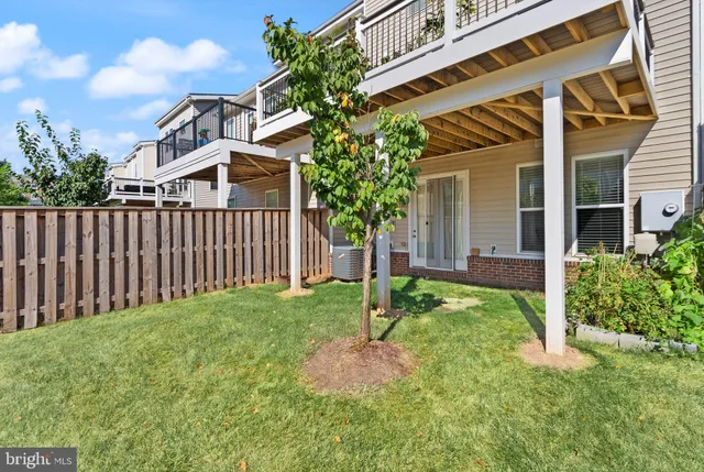 a front view of a brick building