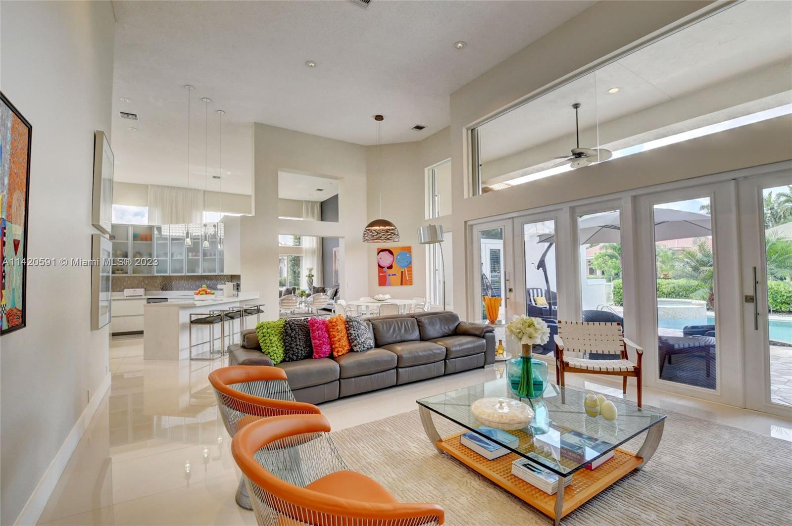 6398 Northwest 32nd Terrace Boca Raton, FL 33496 - Photo 10 of 45 a living room with furniture and a large window