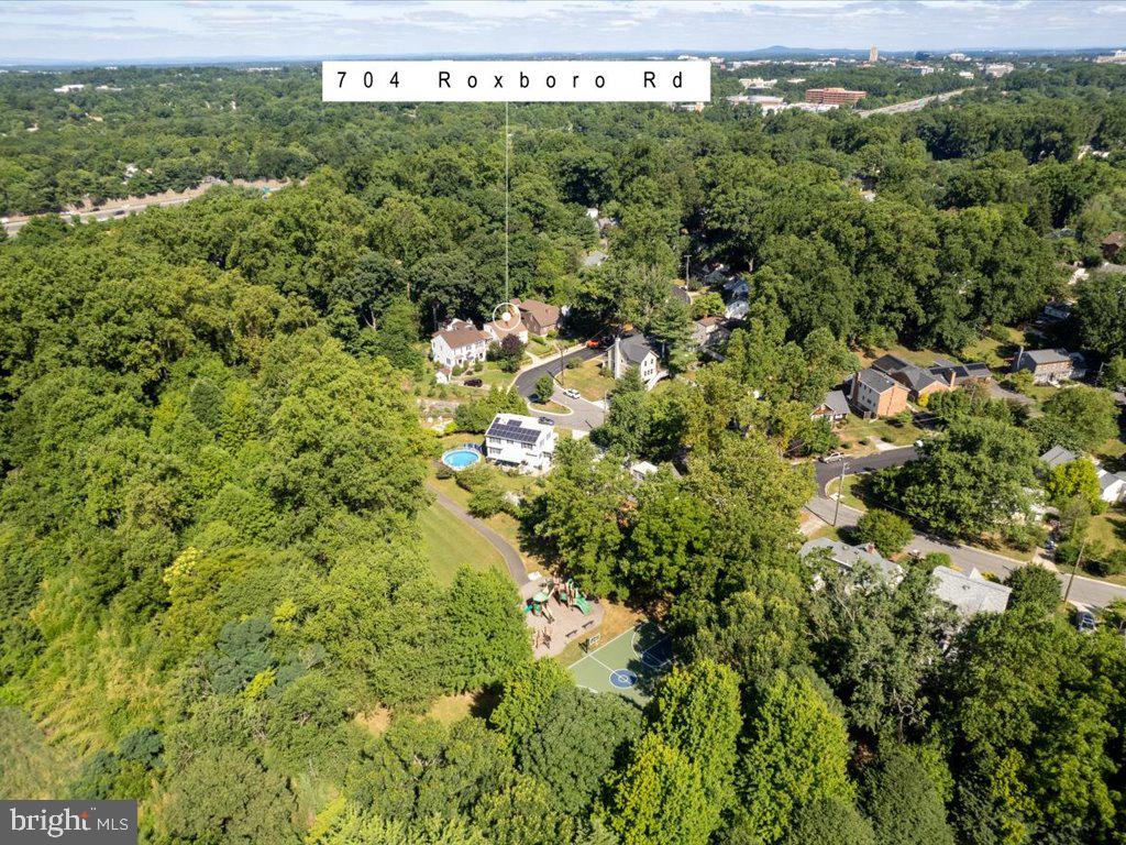 704 Roxboro Road Rockville, MD 20850 - Photo 35 of 43 Aerial view of Bullards Park & 704 Roxboro Road