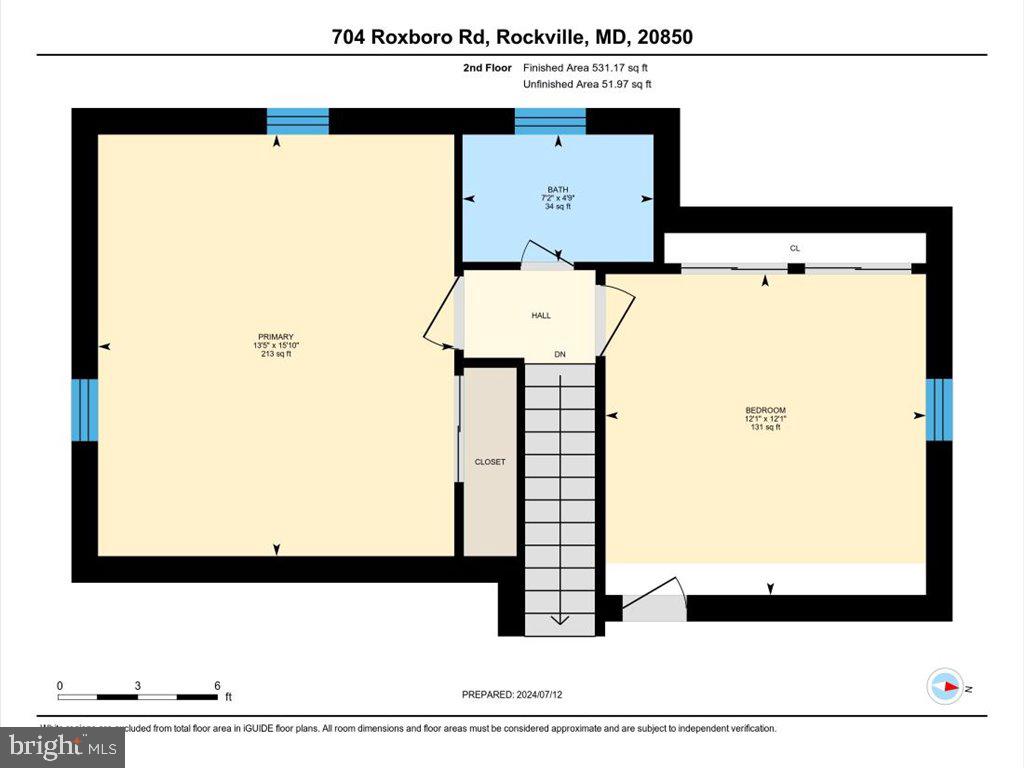 704 Roxboro Road Rockville, MD 20850 - Photo 42 of 43 Upper Level Floor Plan