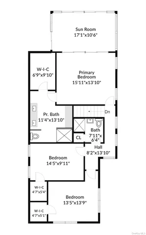 a bathroom with a black and white checkered floor