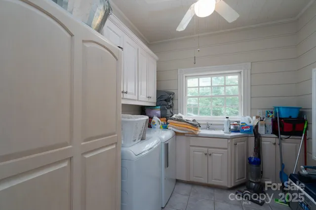 a room with storage and utility