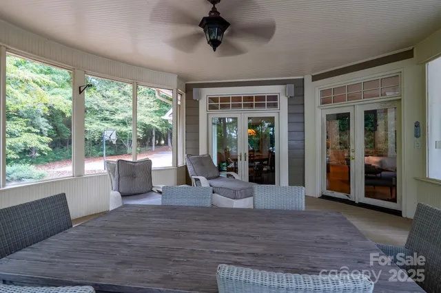 a living room with furniture and window