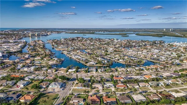 an aerial view of a building