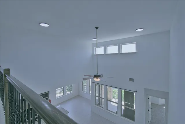 a view of hallway with a hallway