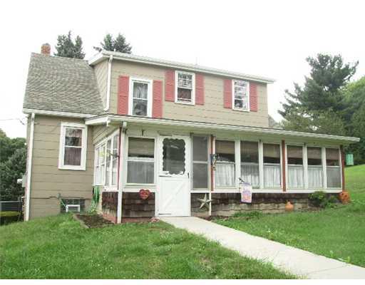 598 Mercer Road Beaver Falls, PA 15010 - Photo 12 of 15 Exterior Back. View of rear entrance of house - leading into enclosed sunporch