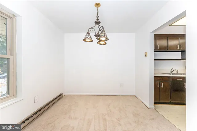 a view of an empty room