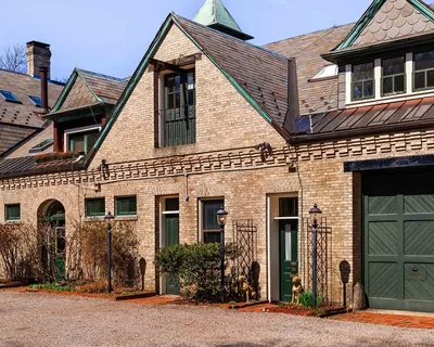 a front view of a house