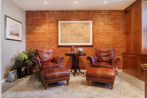 a outdoor living room with furniture