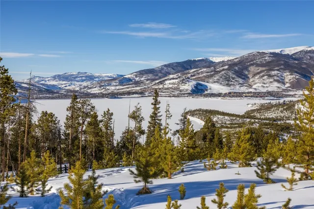 a view of lake and mountain