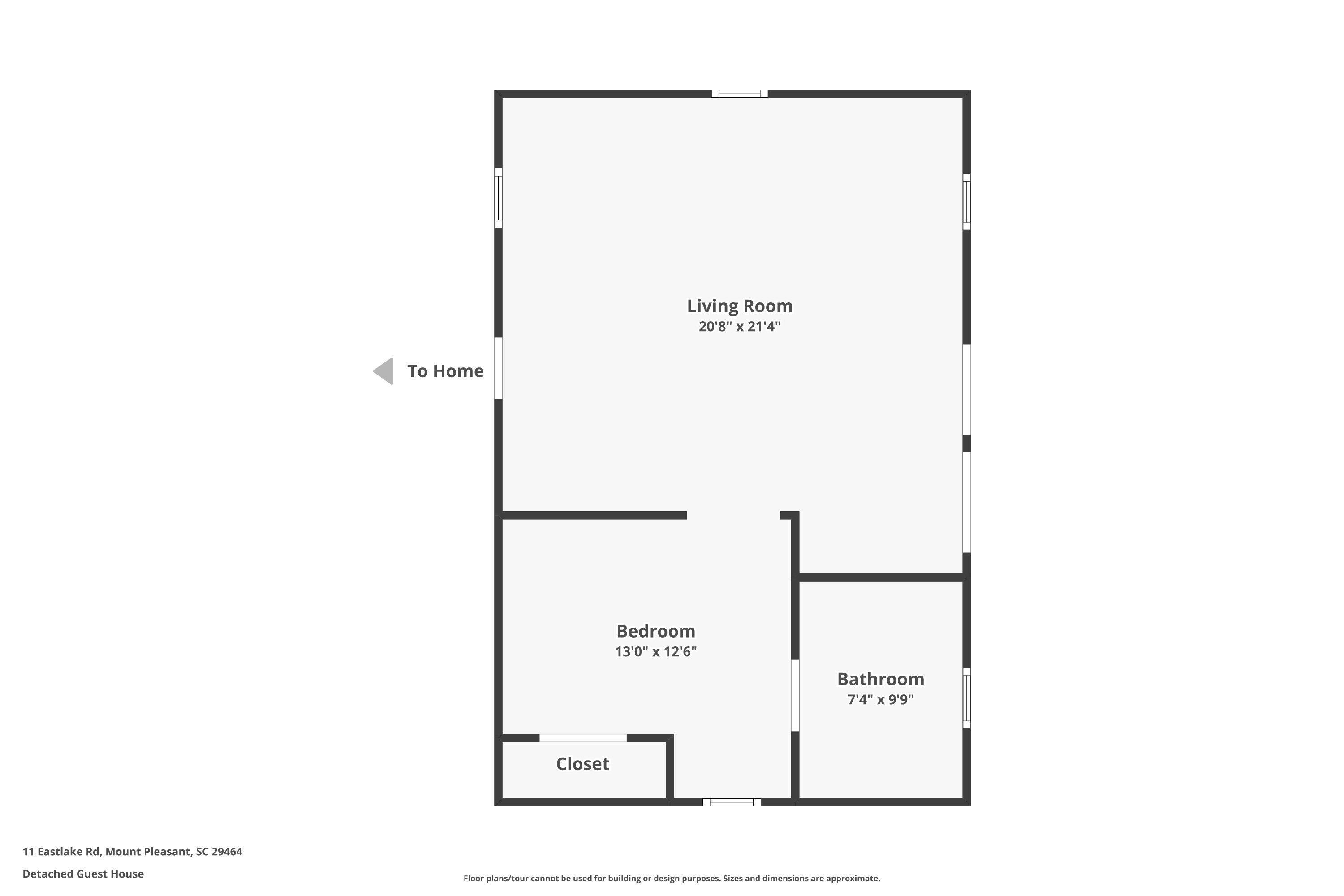 11 Eastlake Road Mount Pleasant, SC 29464 - Photo 51 of 51 Floor Plan-Guest House
