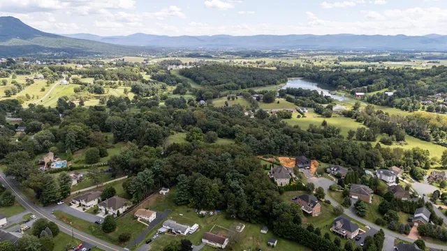 a view of city and mountain
