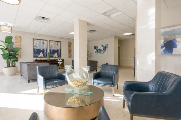 a view of a terrace with a lake view