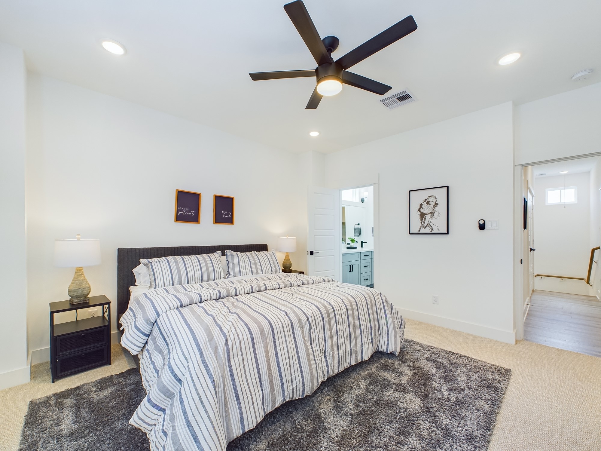 8319 Springwood Drive Houston, TX 77055 - Photo 23 of 47 Spacious primary bedroom! CEILING FANS NOT INCLUDED