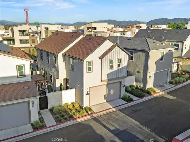 a view of a city with tall buildings