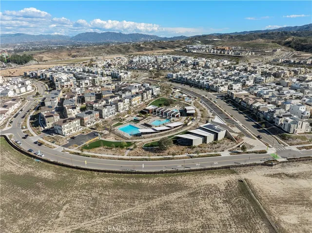 a view of a water with a mountain