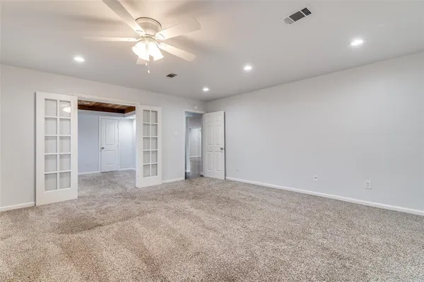 a view of an empty room