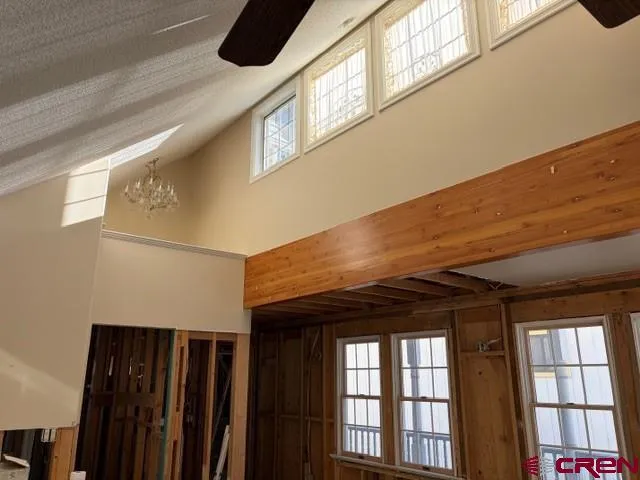 a view of an entryway with a window