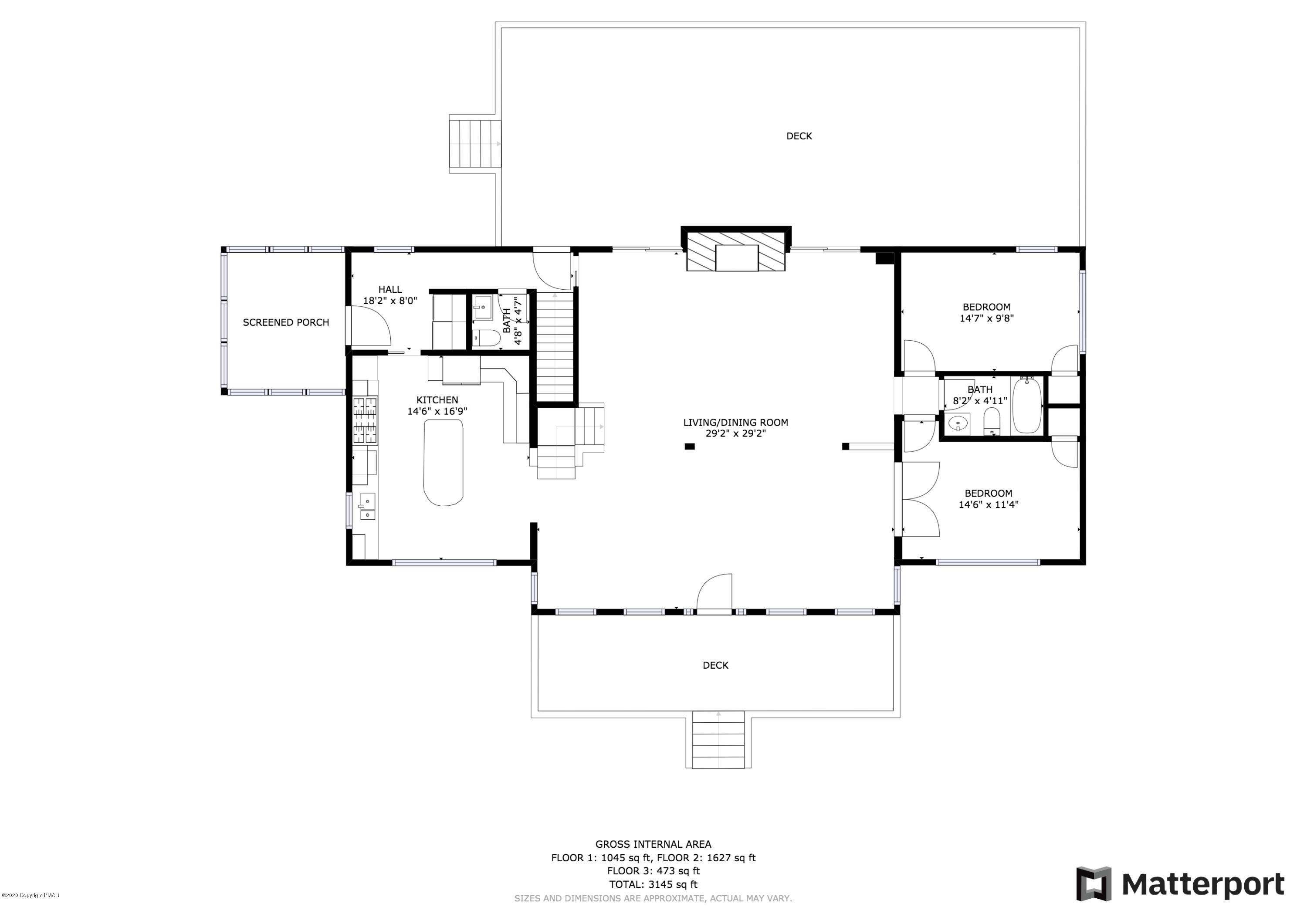 172 Maines Road Hawley, PA 18428 - Photo 121 of 122 Floor plan 1st floor