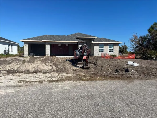 a view of a house with a patio
