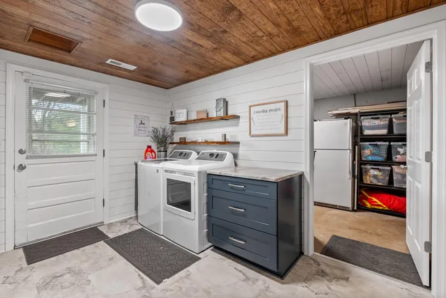 an aerial view of multiple house