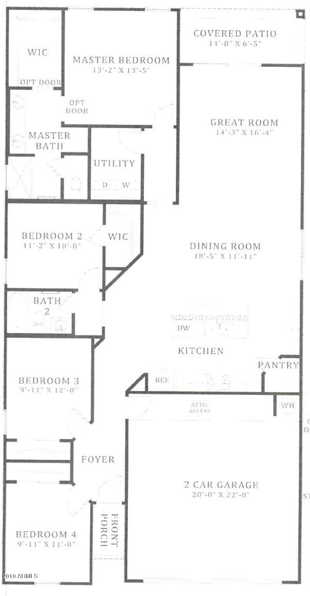 25579 West Coles Road Buckeye, AZ 85326 - Photo 35 of 35 Mockingbird floor plan