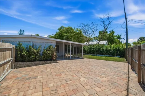 a backyard of a house