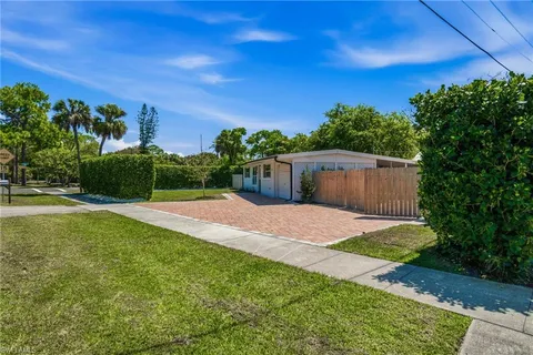 a backyard of a house