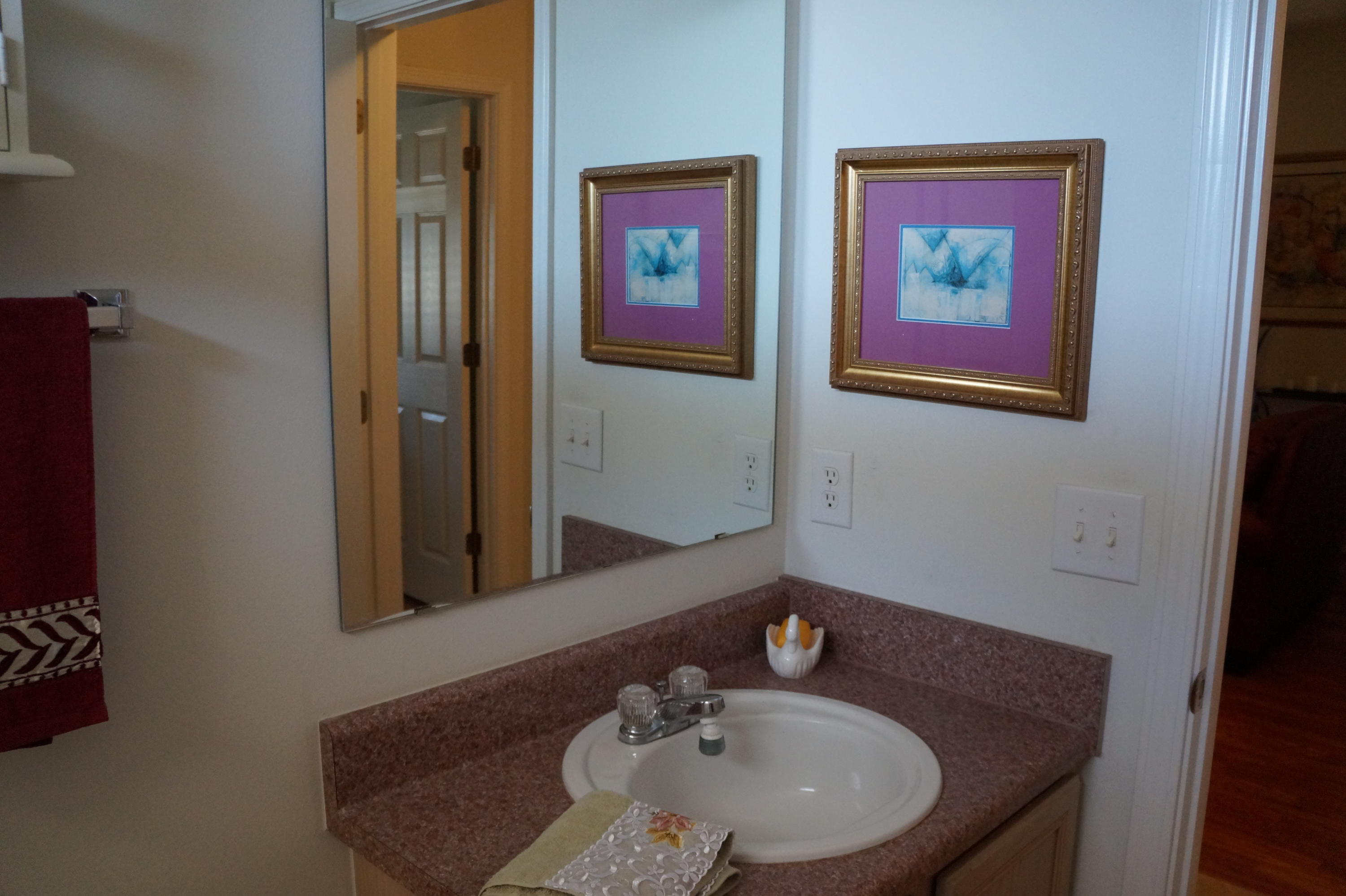 5534 Mulat Road Milton, FL 32583 - Photo 54 of 67 a bathroom with a sink and a mirror