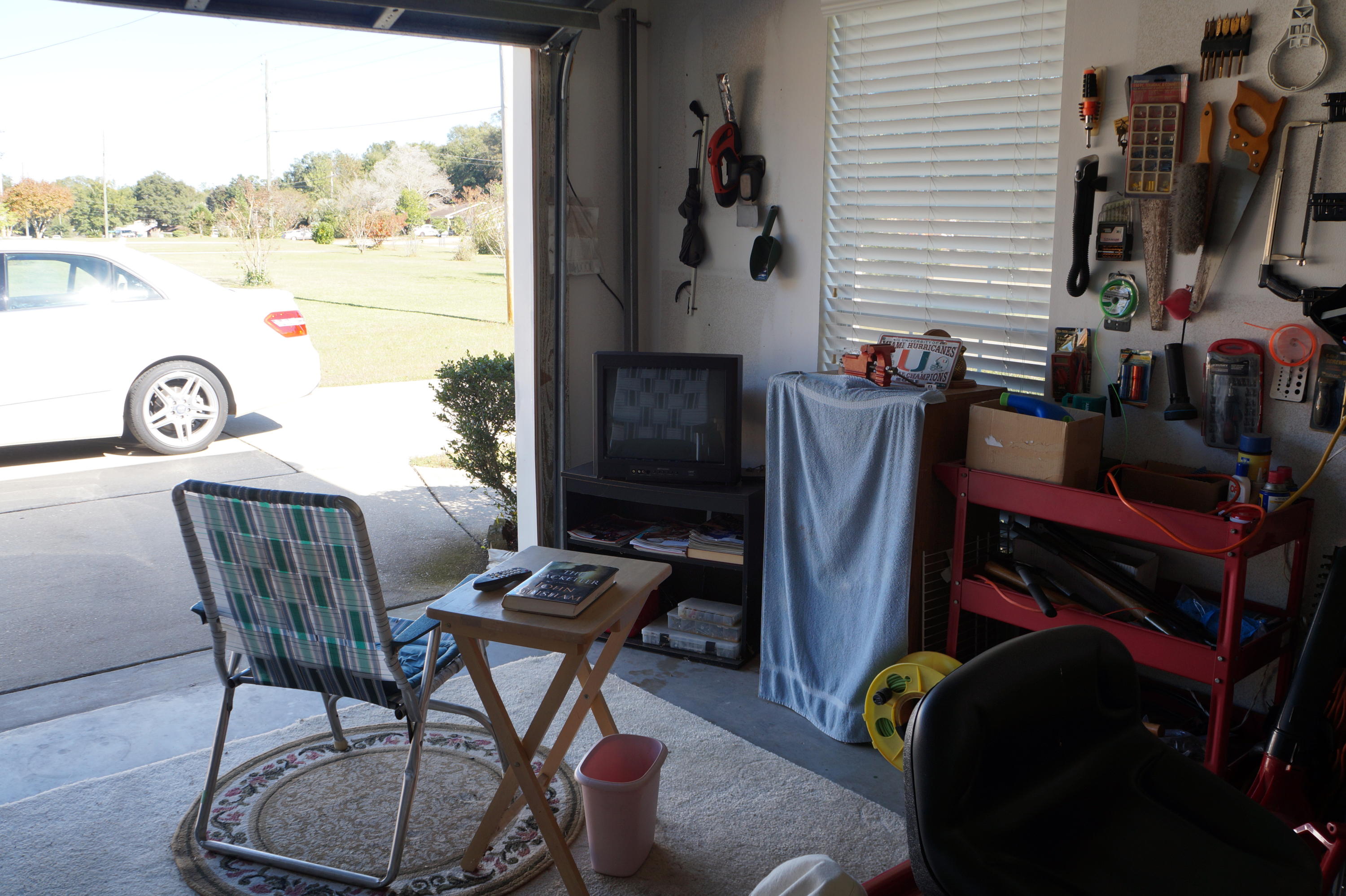 5534 Mulat Road Milton, FL 32583 - Photo 64 of 67 a view of a workspace with furniture and a fireplace