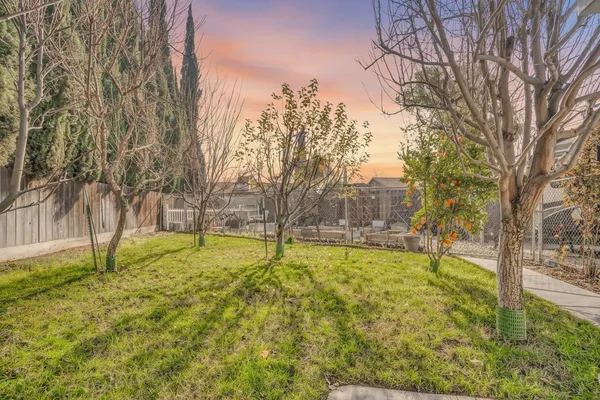 a backyard of a house