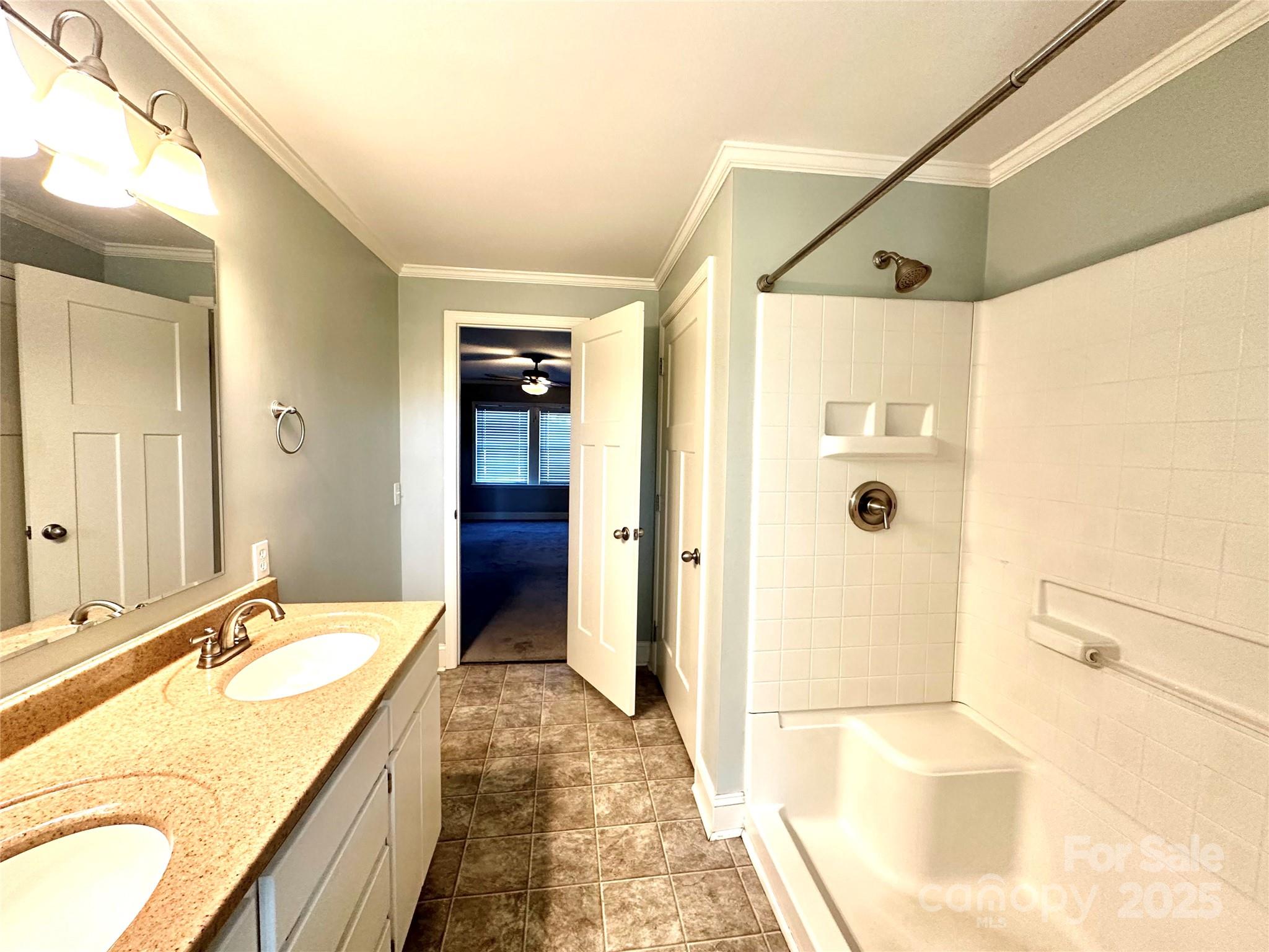 1073 Jones Road Kershaw, SC 29067 - Photo 3 of 18 a spacious bathroom with a granite countertop sink mirror and shower