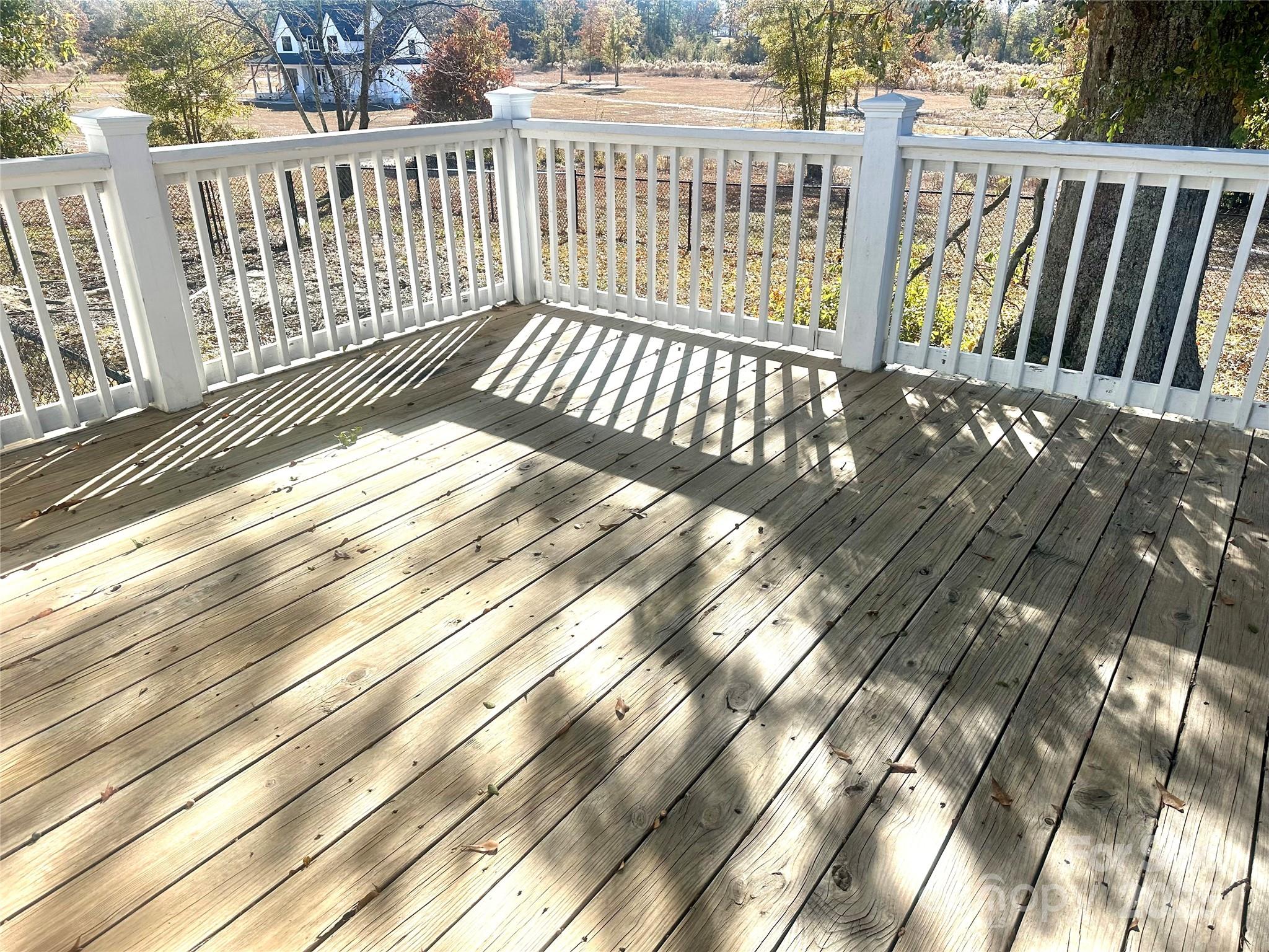 1073 Jones Road Kershaw, SC 29067 - Photo 7 of 18 a view of a wooden balcony