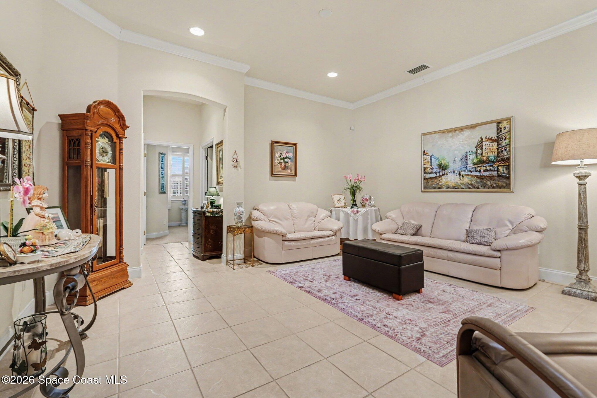 4220 Alamanda Key Drive Melbourne, FL 32901 - Photo 4 of 35 Living Room Back View