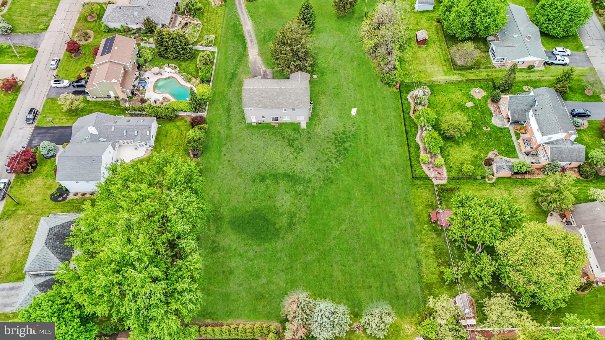2840 Jacksonville Road Bethlehem, PA 18017 - Photo 10 of 57 an aerial view of residential house with outdoor space and trees all around