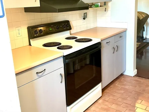 a kitchen with a sink a stove and a refrigerator