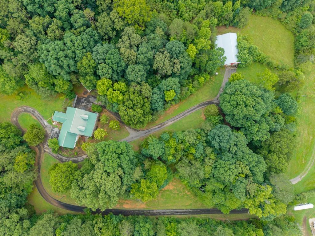 176 Big Oak Tree Road Northwest Adairsville, GA 30103 - Photo 67 of 77 an aerial view of a house with a yard basket ball court and outdoor seating