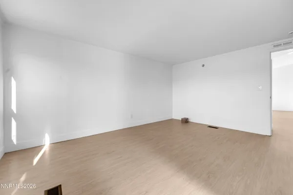 an empty room with an entryway